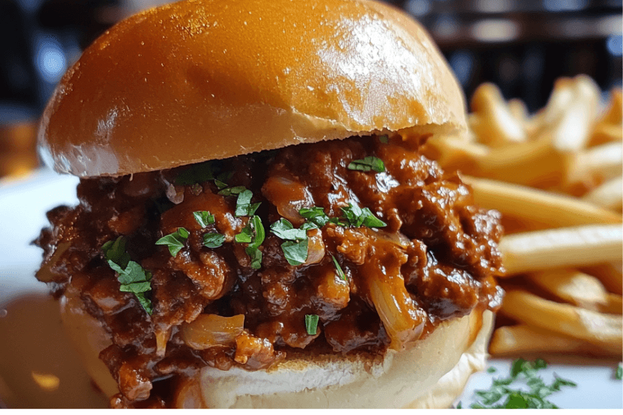 A New York Sloppy Joe is a deli-style sandwich with layers of deli meat, Swiss cheese, coleslaw, and Russian dressing on rye bread.